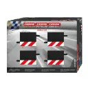 Lot de 4 pièces de fixation de bordure pour lignes droite 1/3 - Carrera CA20588 - 1/24