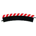 6 Bordures extérieures courbe 3/30° - Carrera 20563 - 1/24