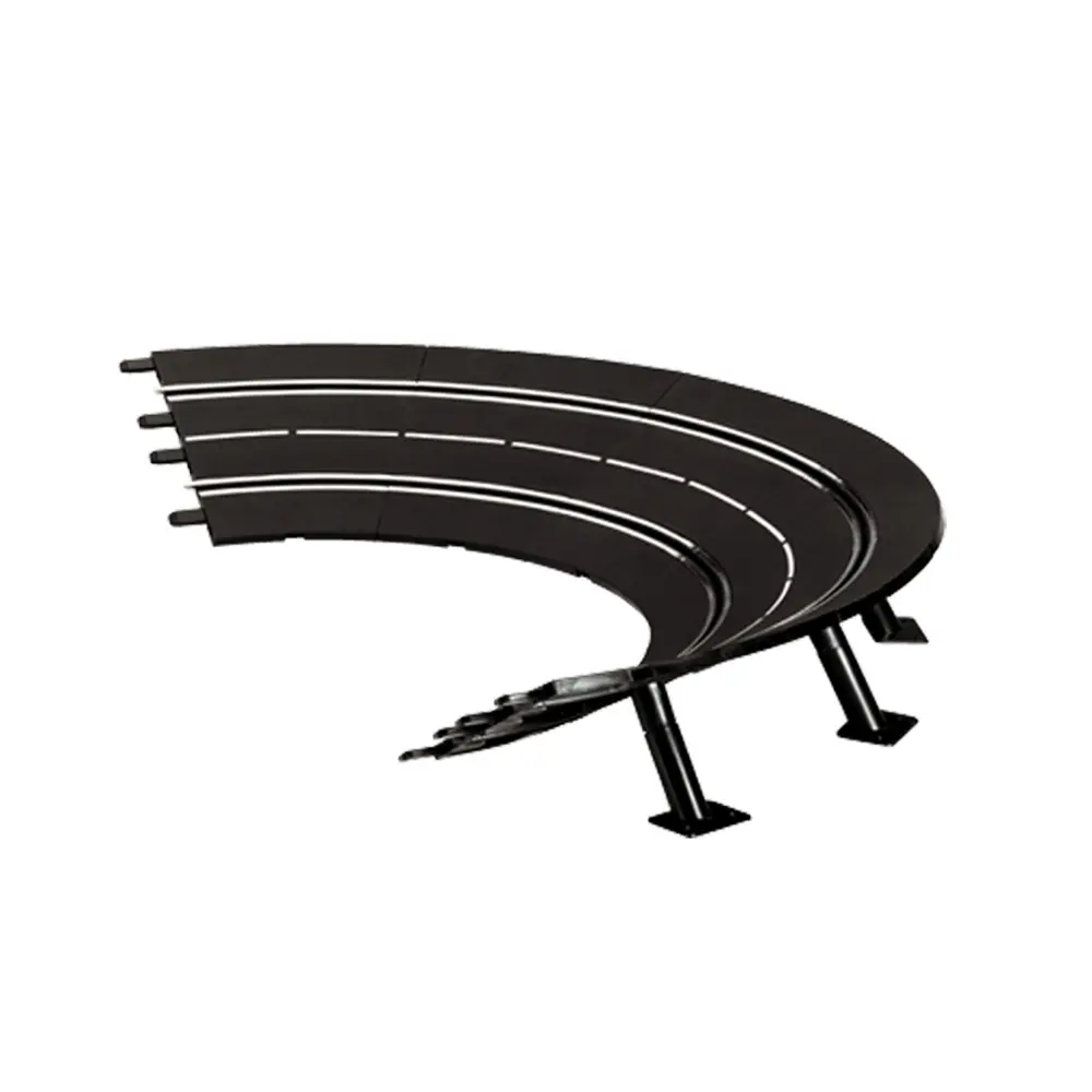 Lot de 6 courbes "Virage relevé" 1/30° - Carrera CA20574 - 1/24