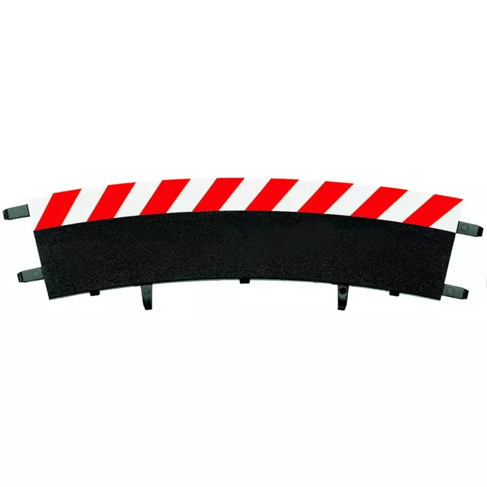 6 Bordures extérieures courbe relevé 3/30° - Carrera 20566 - 1/24