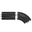 Changement de voie courbe droite, intérieur vers extérieur - Carrera Digital 30364 - 1/24