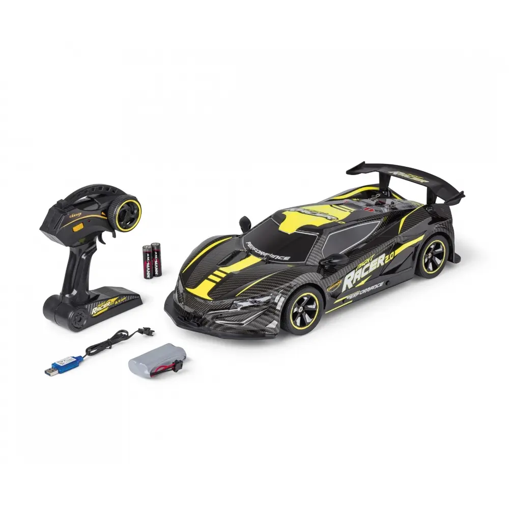 Voiture radiocommande Night Racer 2.0 - Carson 500404249 - 1/10 - Jaune - 2.4GHz 100% RTR