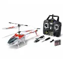 Hélicoptère Easy Tyrann 250 - 2.4G 100% RTF - LED - Rouge - Carson 500507161