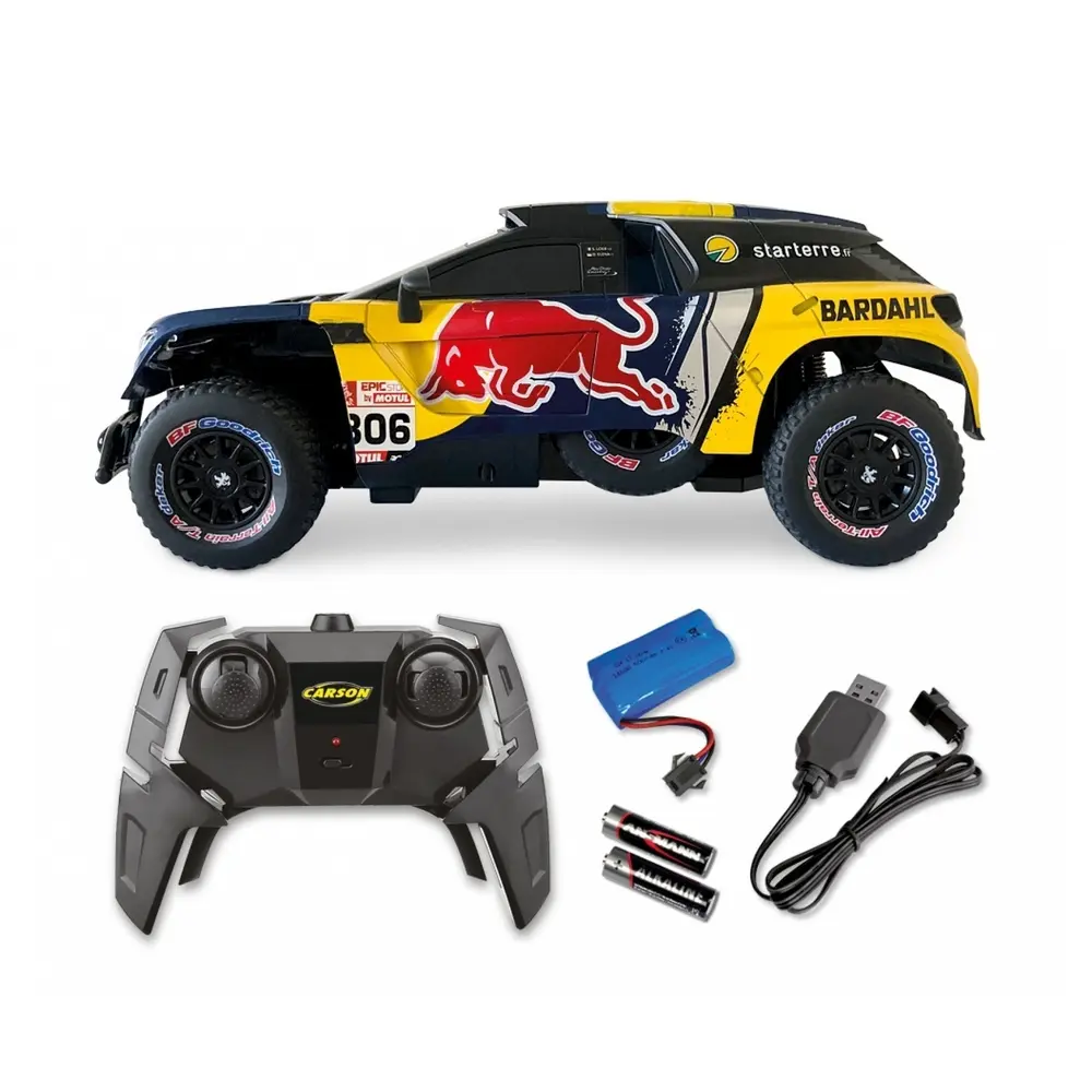 Voiture radiocommande Peugeot 3008 Rallye DKR LOEB 19 - Carson 500404311 - 1/16 - 100% RTR