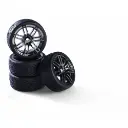 Jeu de 4 roues fumée 14 rayons - Carson 500900175 - 1/10