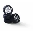 Jeu de 4 roues style 6S - Carson 500900178 - 1/10