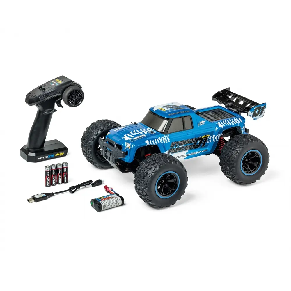 Buggy Stadium Fighter XS RTR Bleu - Carson 500404252 - 1/10