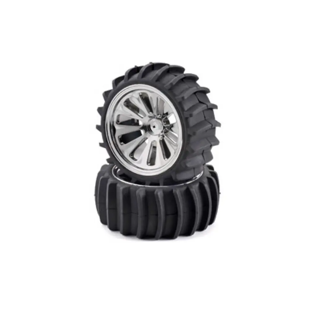 Lot de 4 Pneus + Jantes - Buggy Beach - Carson 500105201 - 1/10