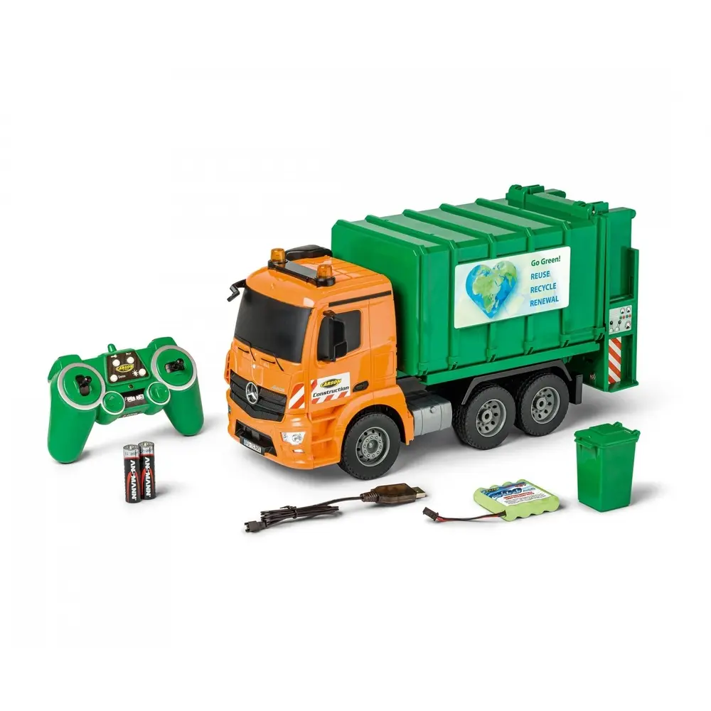 Camion Mercedes-Benz Arocs Benne à ordures 100% RTR - Carson 500907672 - 1/20