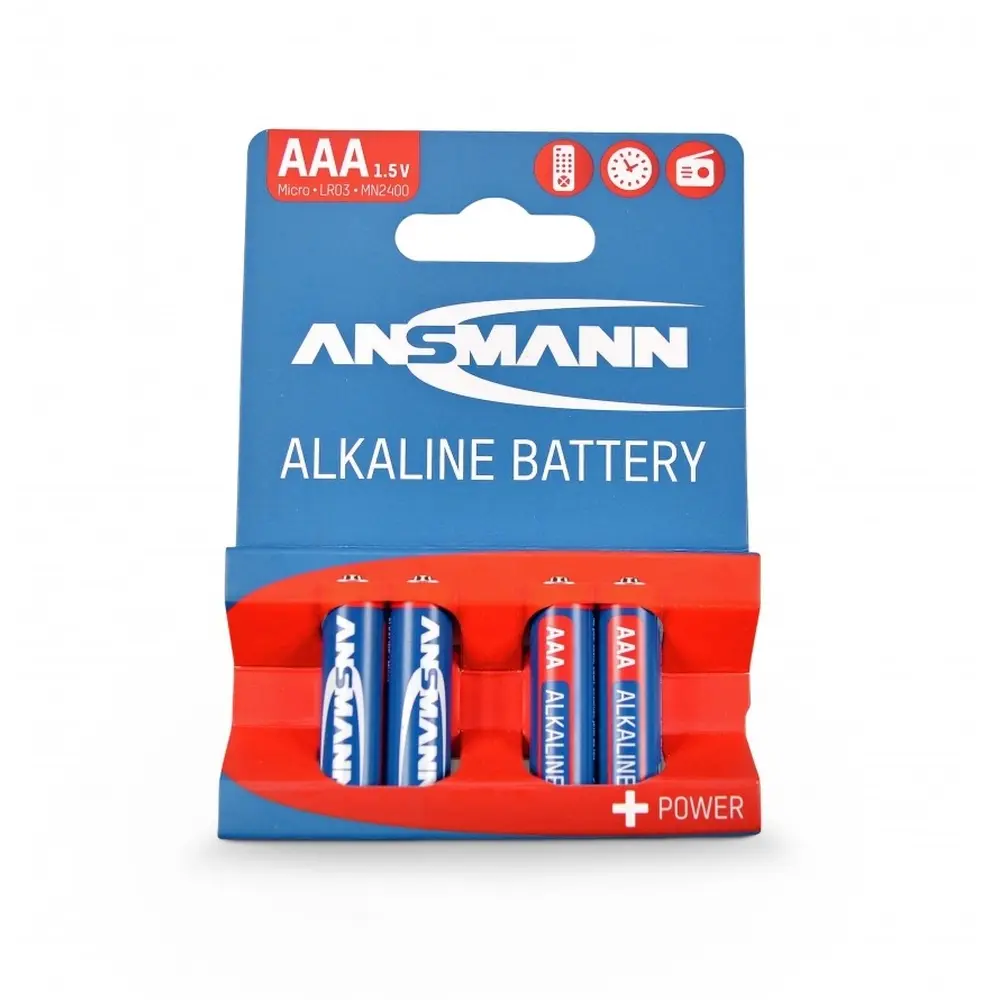 Lot de 4 piles Alkaline - 1,5V Micro LR03/AAA - CARSON 500609044