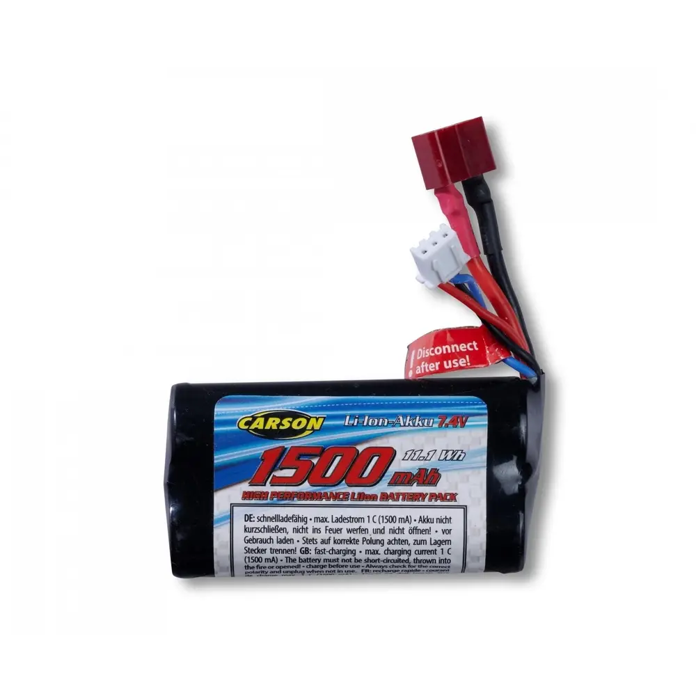 Batterie 7,4V/1500mAh Batt.Li-ION T-Plug XS-Line - Carson 500608271
