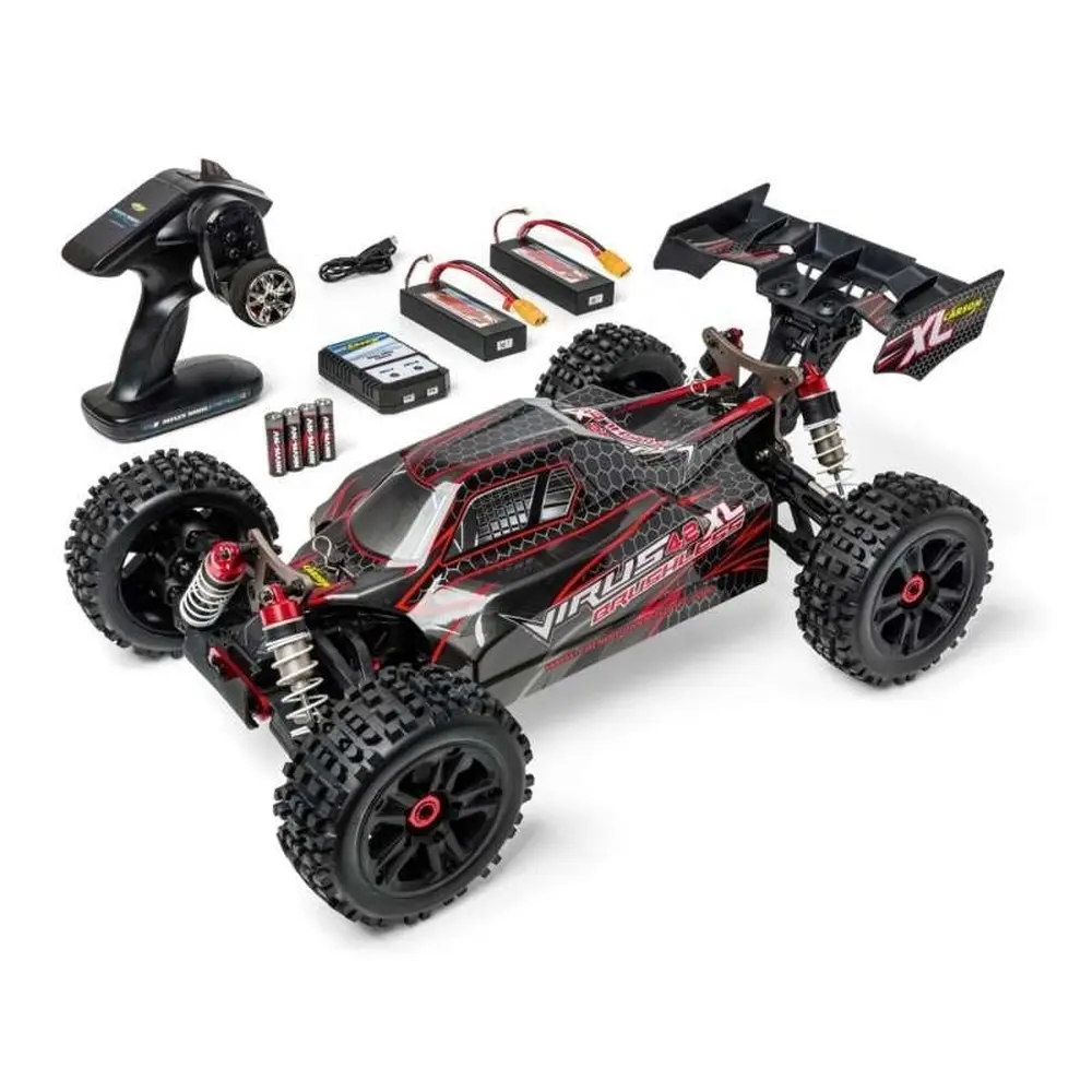 Carson 500409080 Virus 4.2 XL 1:8 4WD Brushless Buggy 100% RTR noir/rouge