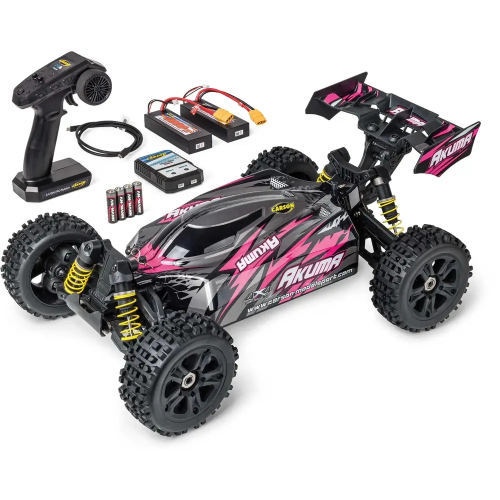 Buggy Akuma 4WD 4S Brushless RTR rose - Carson 500409083 - 1/8