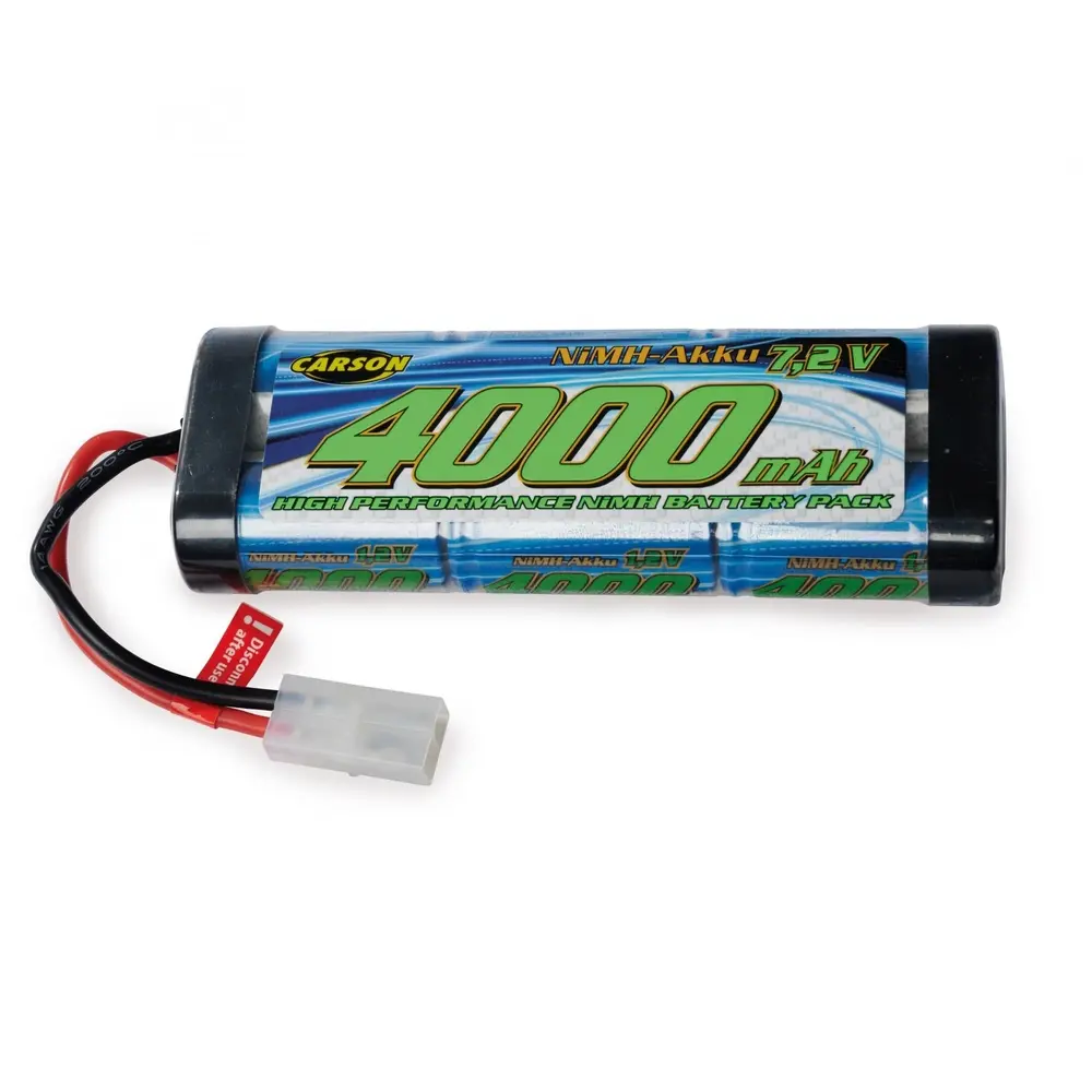 Batterie NiMH 7,2V 4000mAh Race avec connecteur Tamiya - CARSON 500608225