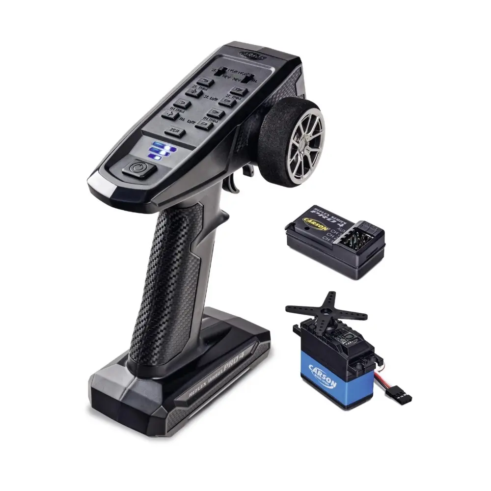 Radiocommande FS 3K Reflex Wheel Pro 4 2,4 GHz + Servo 5 kg - CARSON 500500111