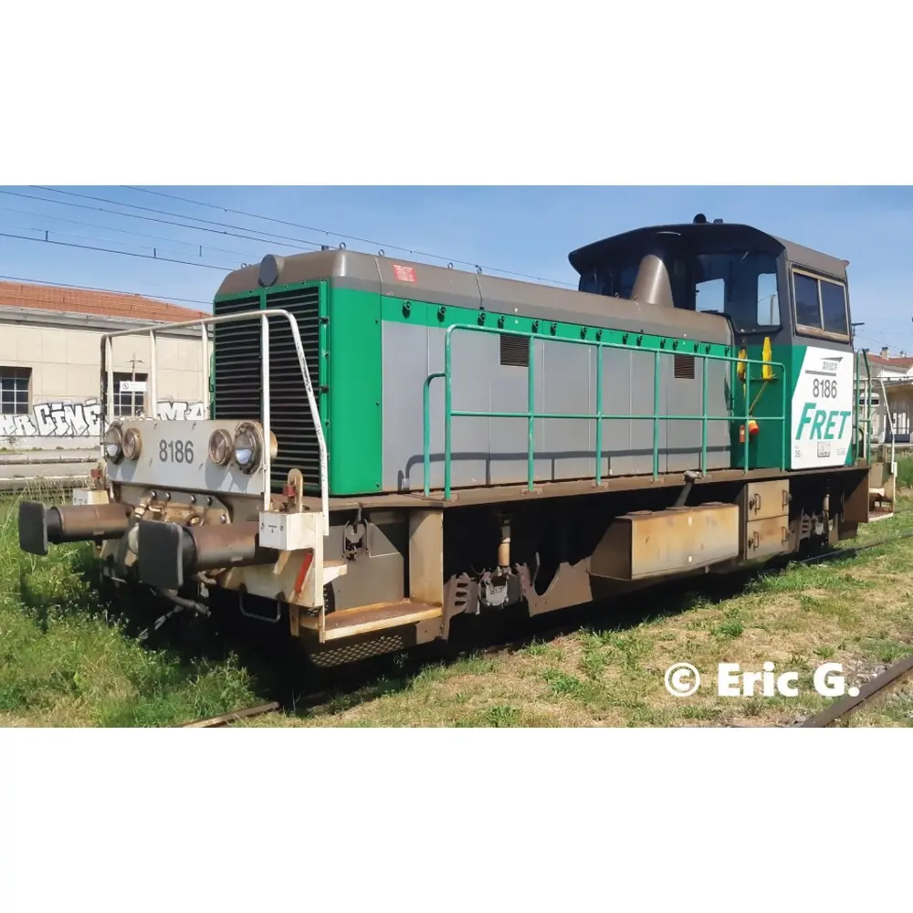 Locotracteur diesel Y 8186, livrée Fret logo Desgrippes, Chambéry - Chrezo 80-05DS - 0 1/43 - SNCF - Ep IV - Digital sound - 2R