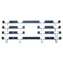 2 Raccords de module voie double - Distrimodel RMDV-N-25-PECO-2 - N 1/160ème