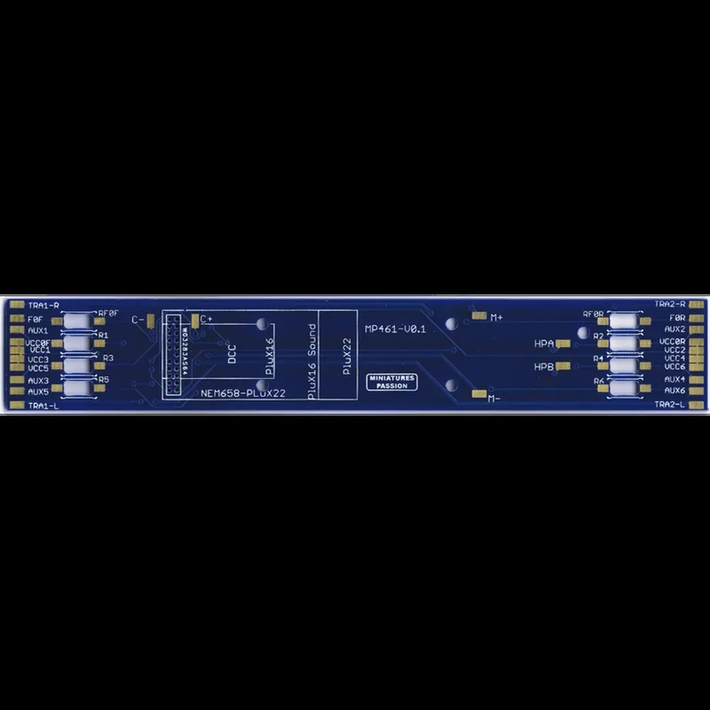 Platine de digitalisation NEM 658 Plux 22 - Distrimodel MPPE461-22 - Pour BB67000 67200 67300 67400 Hornby Jouef