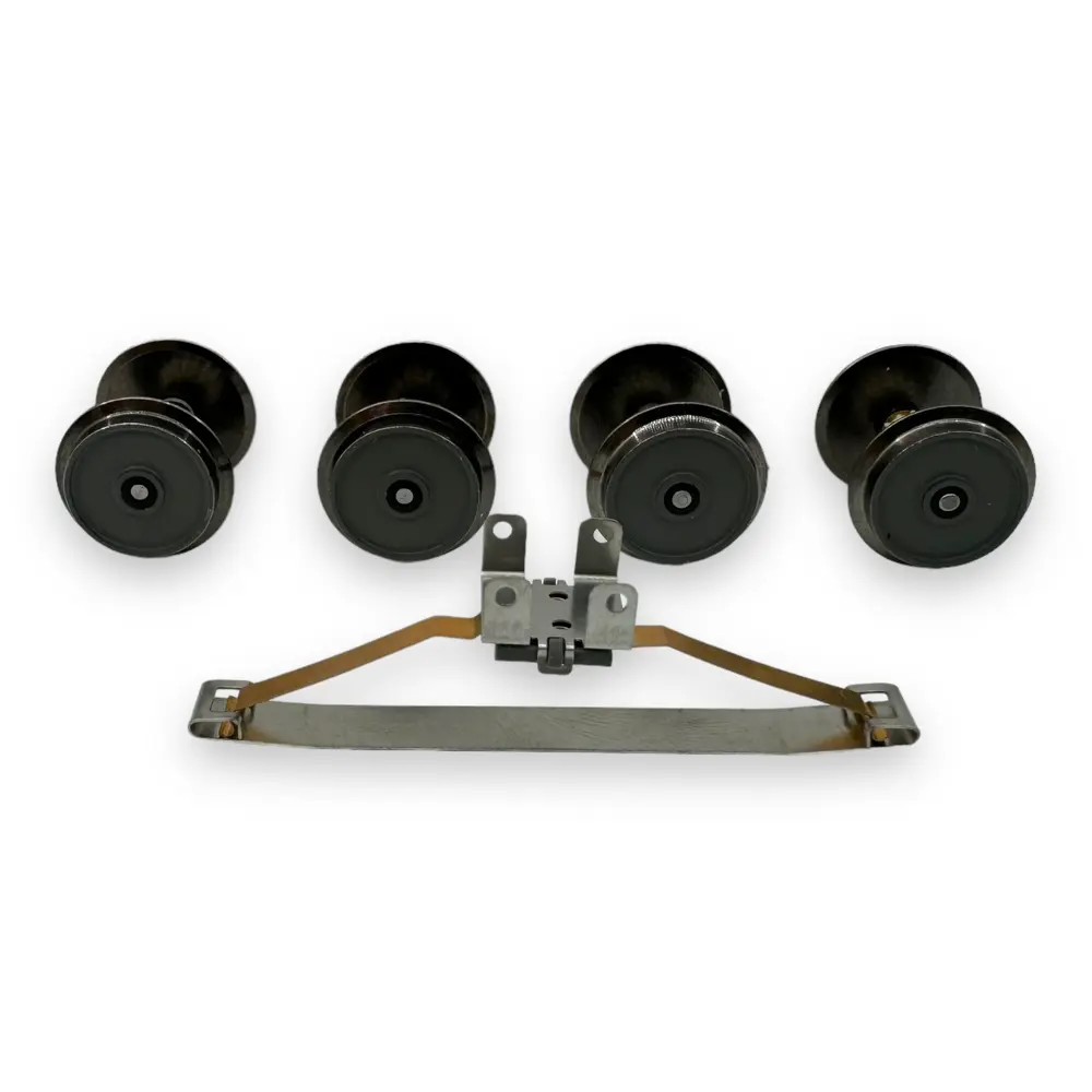 2 paires d'essieux 3 rails + 1 frotteur pour Os.kar BB 27000/37000/37500 - Distrimodel 1SKI4ESX - HO 1/87