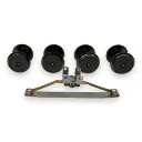 2 paires d'essieux 3 rails + 1 frotteur pour Os.kar BB 27000/37000/37500 - Distrimodel 1SKI4ESX - HO 1/87