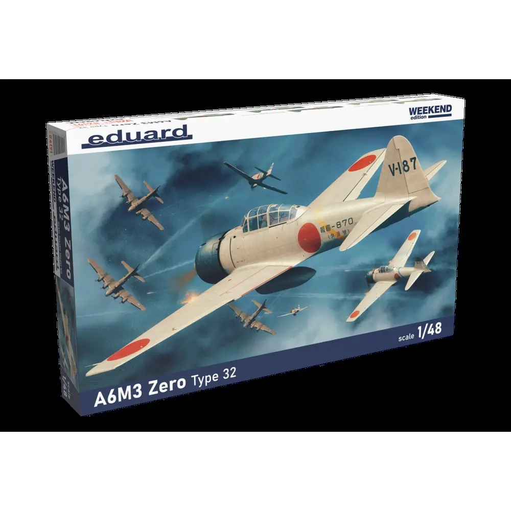 Avion de combat Naval Japonais - A6M3 Zéro Type 32 - Eduard Plastic Kits 84191 - 1/48