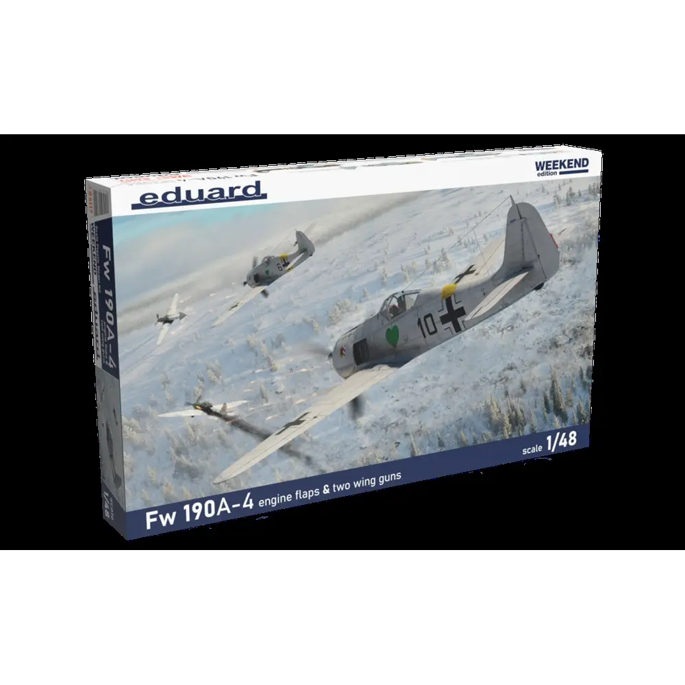 Avion de combat Allemand - FW 190A-4 - Volets moteur et ailes 2 canons - Eduard Plastic Kits 84117 - 1/48