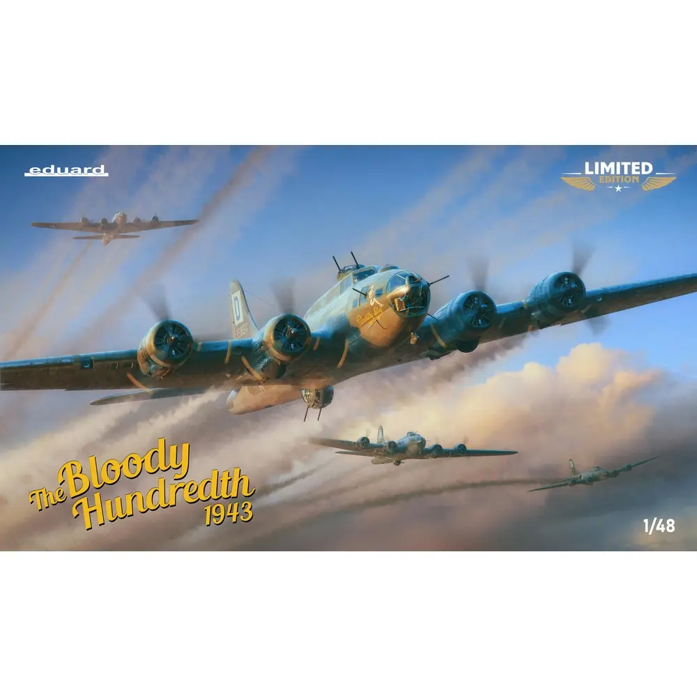 The bloody hundredth B-17F, 1943, édition limitée - Eduard Plastic Kits 11183 - 1/48