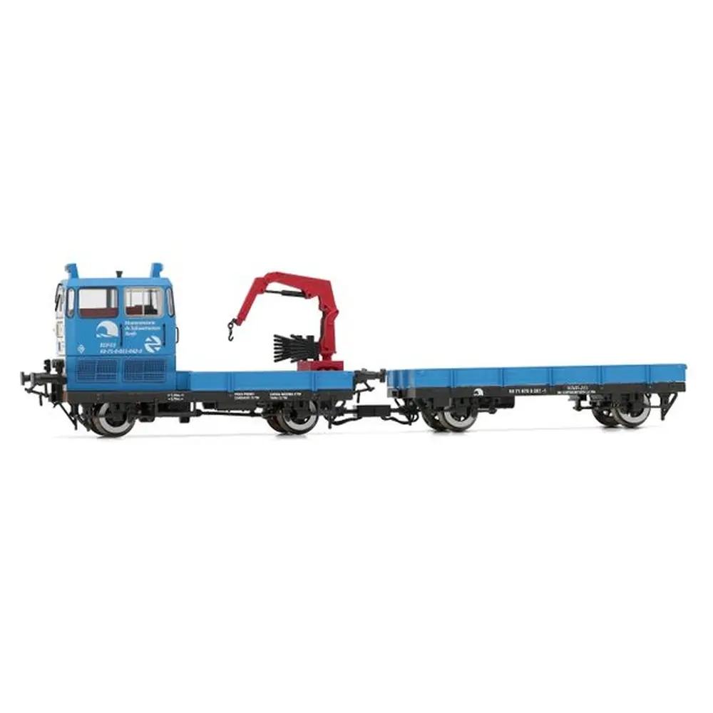 Draisine diesel KLV 53, avec wagon "MIT", livrée bleue - Electrotren HE2009S - HO 1/87 - RENFE - Ep V - Digital sound - 2R