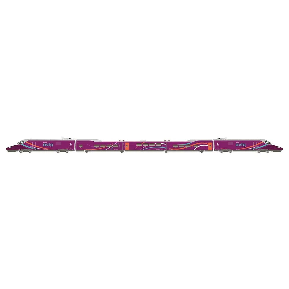 Coffret de base de 5 unités du train à grande vitesse "AVLO" - Electrotren HE2031 - HO 1/87 - RENFE - EP VI - Analogique