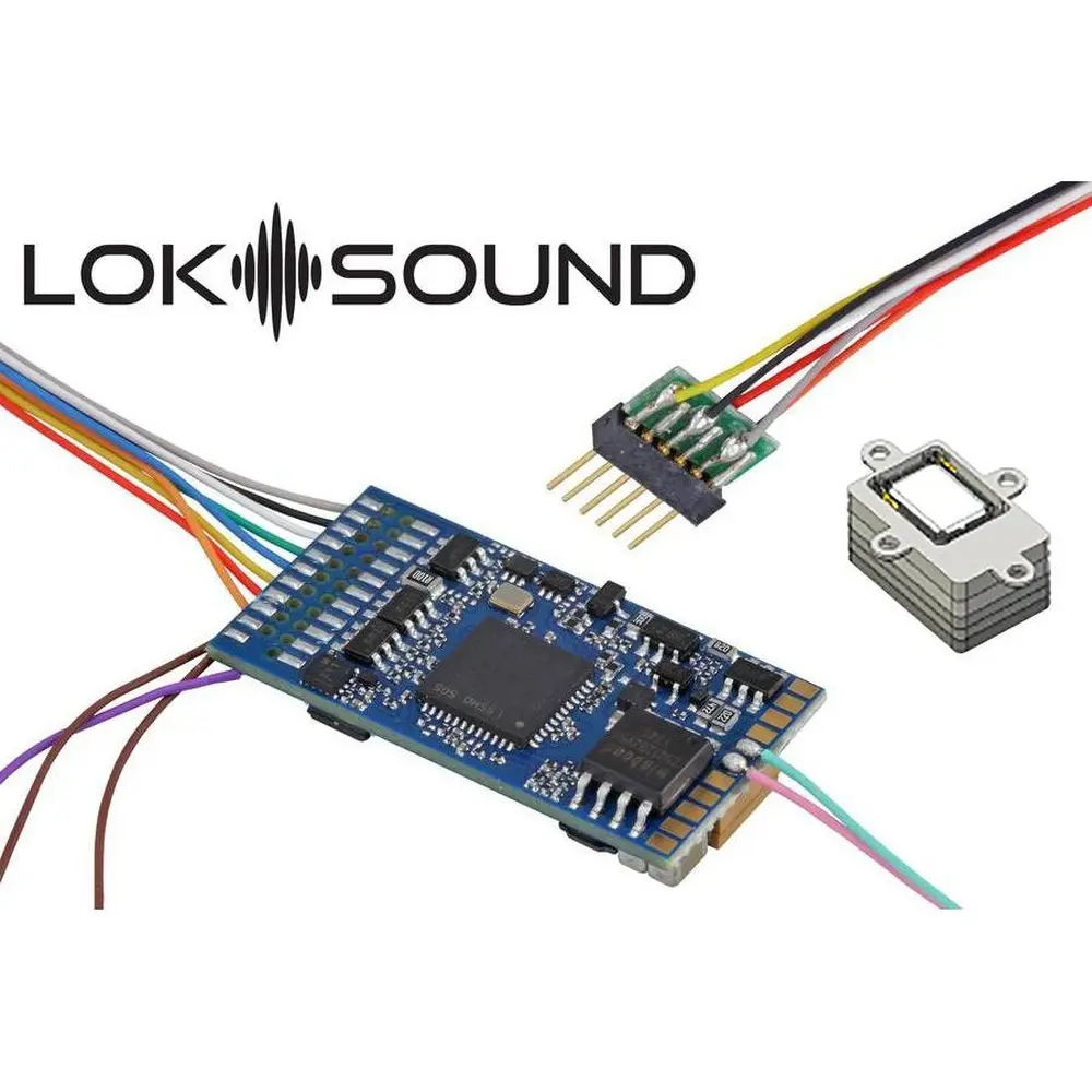 Décodeur digital 6 broches NEM651 loksound V5 sonore - ESU 58416