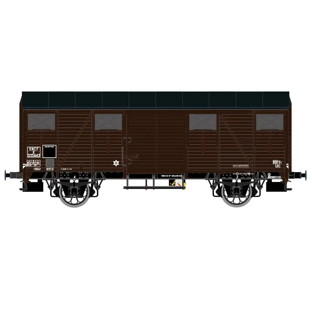 Wagon couvert - Exact-Train 20920 - HO 1/87 - SNCF - EP III - 2R
