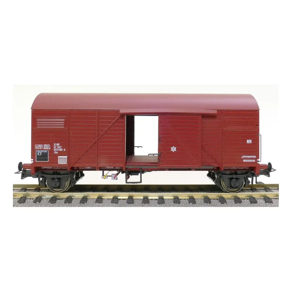 Wagon couvert EUROP de Brême - Exact Train 23775 - HO 1/87 - SNCF - Ep IV