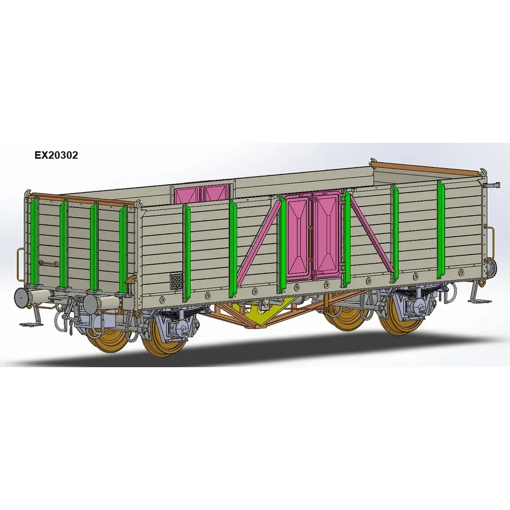 Wagon tombereau Villach - Exact-Train EX20302 - HO 1/87 - SNCF - EP III
