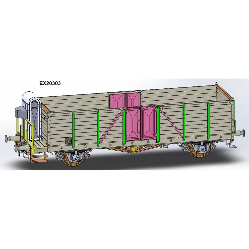 Wagon tombereau - Exact-Train EX20303 - HO 1/87 - SNCF - EP III