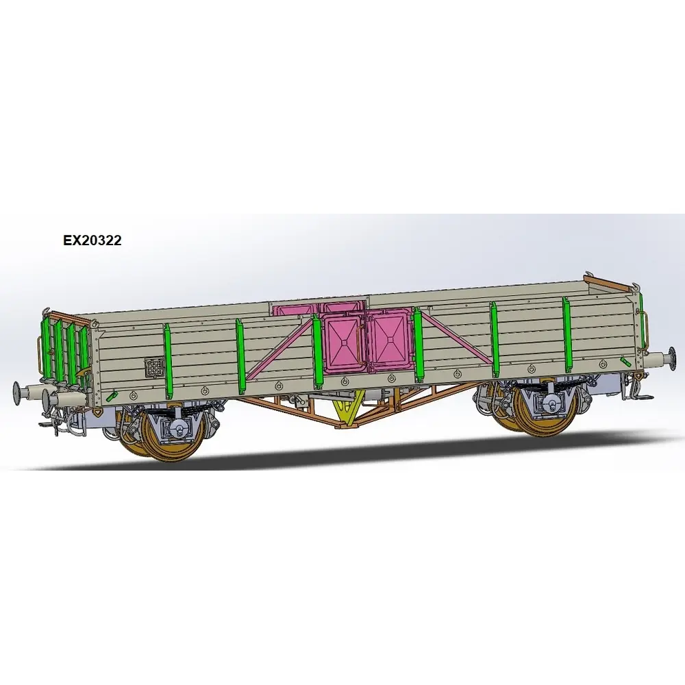 Wagon tombereau Linz - Exact-Train EX20322 - HO 1/87 - SNCF - EP III