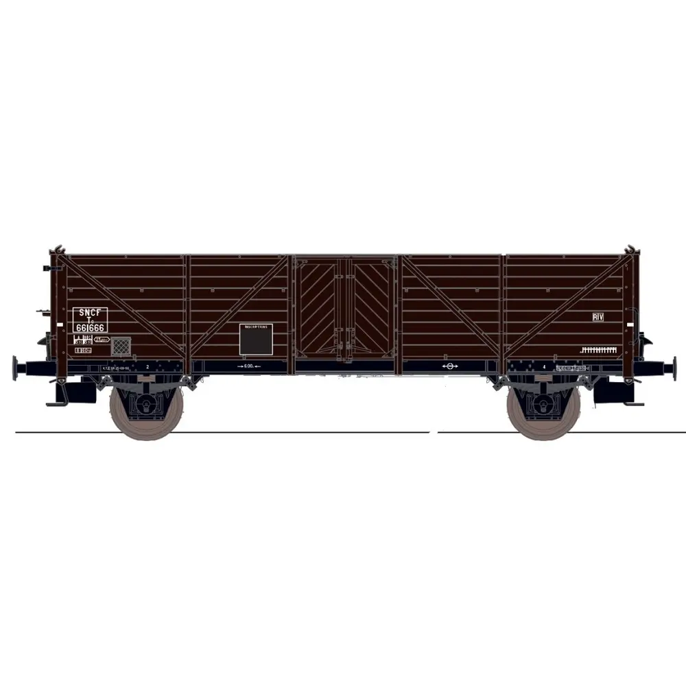 Wagon tombereau Klagenfurt - Exact-Train EX20341 - HO 1/87 - SNCF - EP III