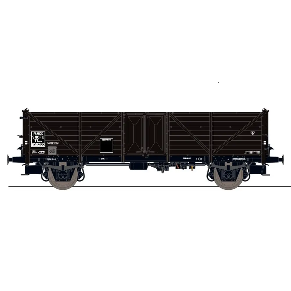 Wagon tombereau Klagenfurt - Exact-Train EX20351 - HO 1/87 - SNCF - EP III