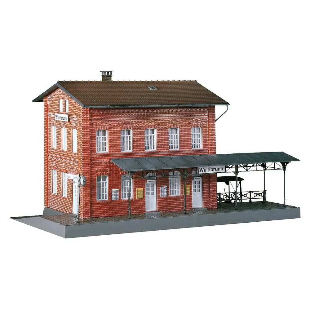Gare de Waldbrunn - FALLER 110099 - HO 1/87 - EP I - 240 x 125 x 135 mm - Facile à monter