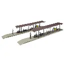 2 quais de gare - Faller 120191 - HO 1/87