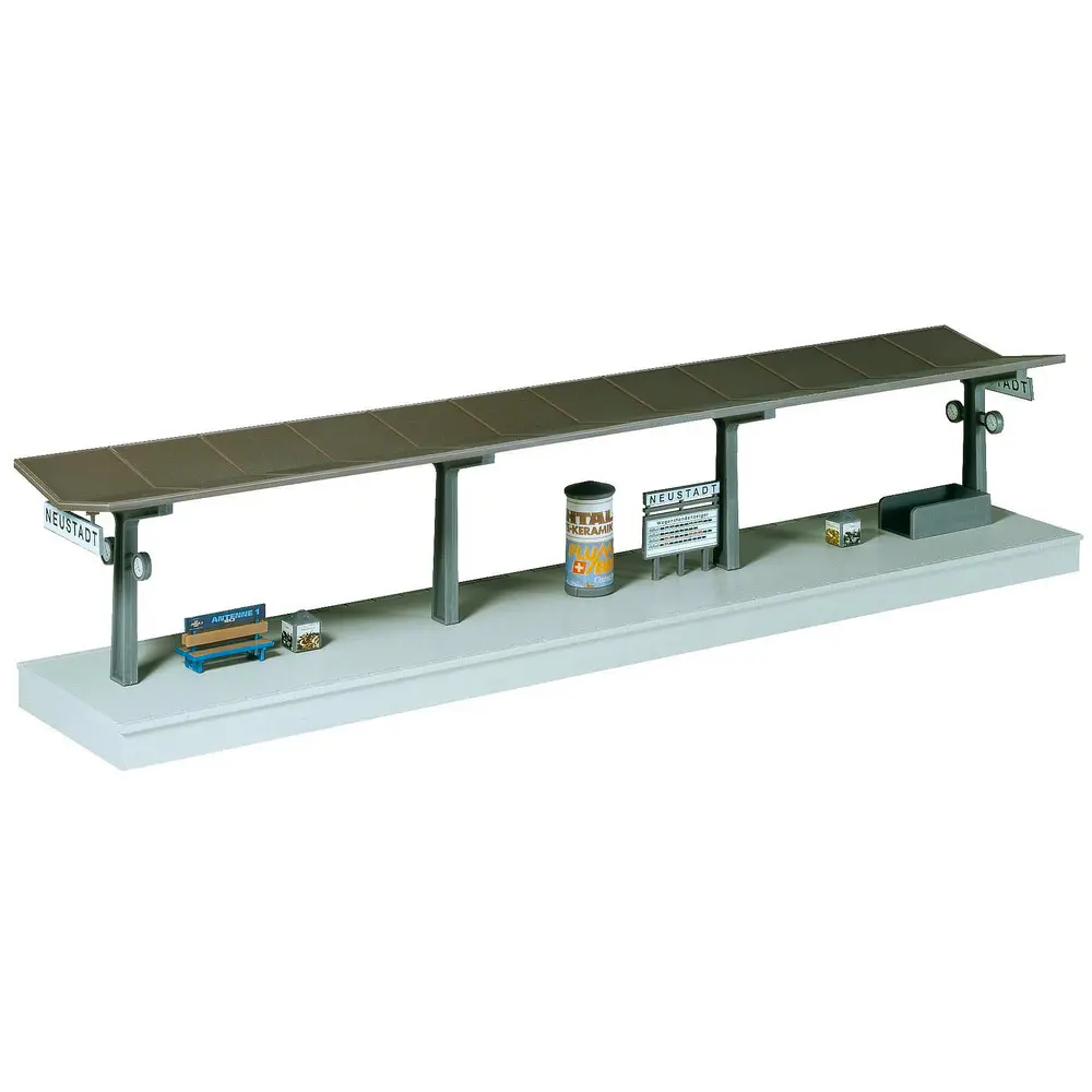 Quai - FALLER 120201 - HO 1/87 - EP I - 375 x 76 x 74 mm - Facile à monter