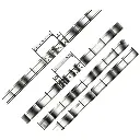Clôture métallique avec portail, 1046 mm - Faller 180412 - HO 1/87