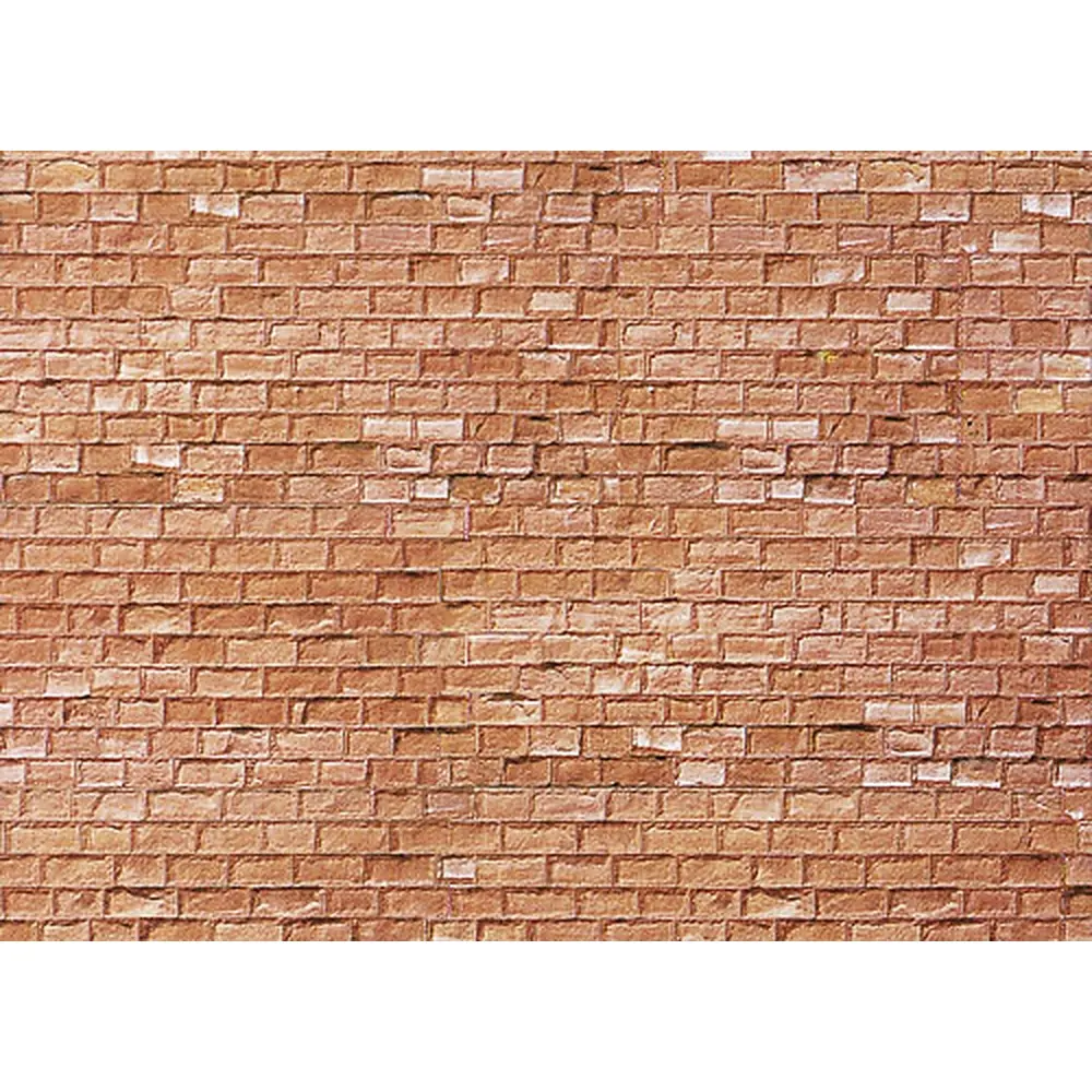Plaque de Mur - Grès Rouge - 250x125mm - Faller 170613 - HO : 1/87