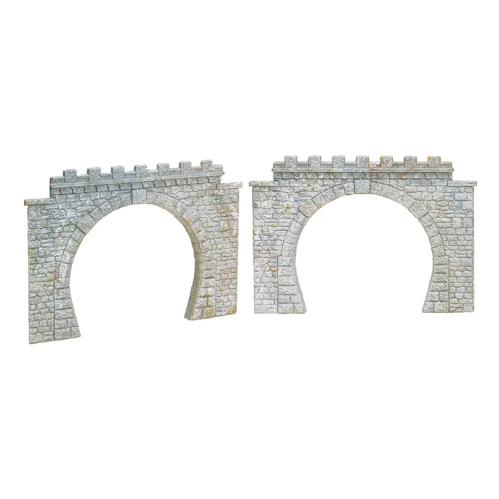 Lot de 2 Entrées de Tunnel - 185x133x3mm - Faller 120565 - HO : 1/87