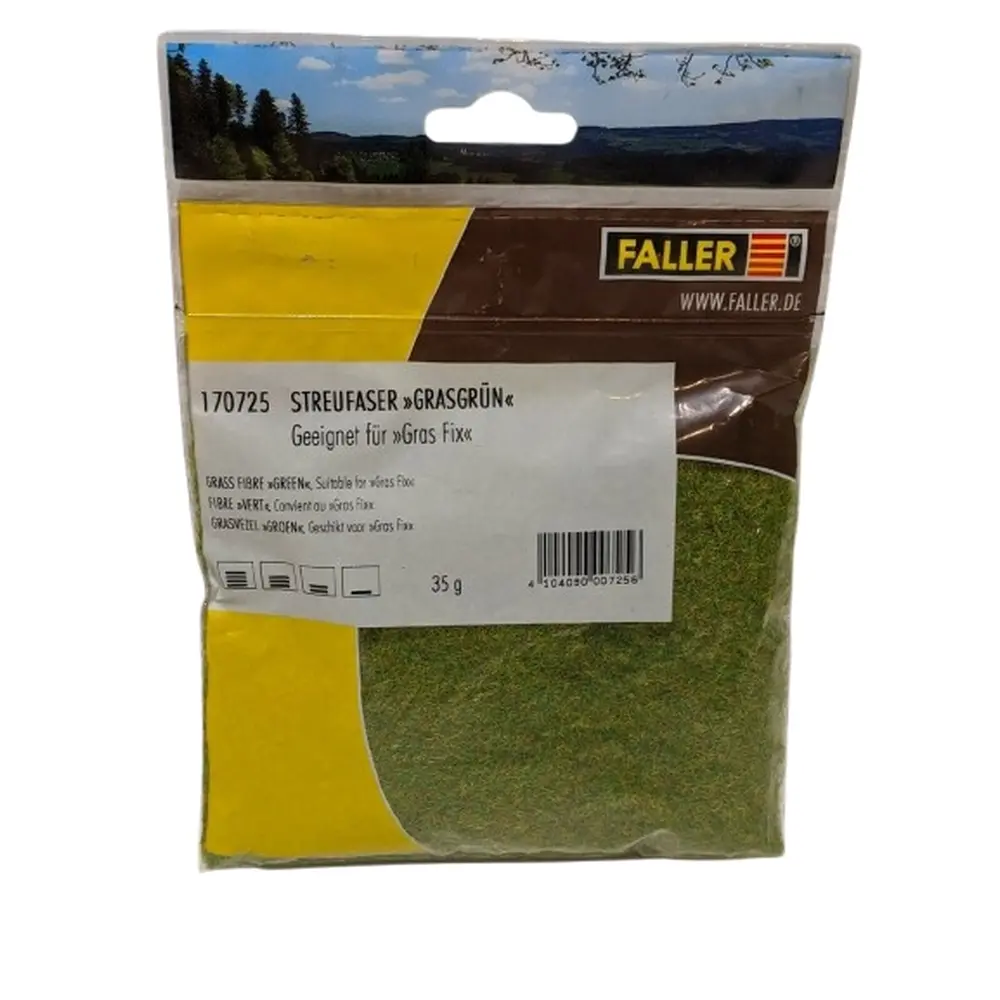 Sachet de Fibre - Vert - Hauteur 2mm - 35 Grammes - Faller 170725 - Toutes Echelles