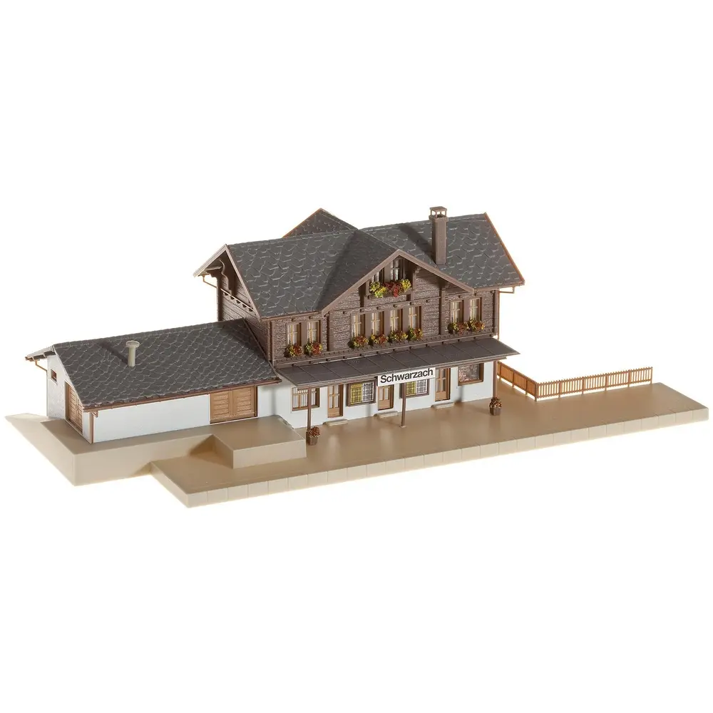 Gare de Schwarzach - FALLER 212108 - N 1/160 - EP II - 251 x 120 x 74 mm