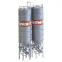 2 silos industriels - Faller 130476 - HO 1/87