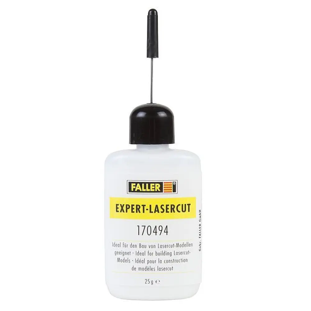 Colle EXPERT LASERCUT Faller 170494 pour maquettes découpées au laser