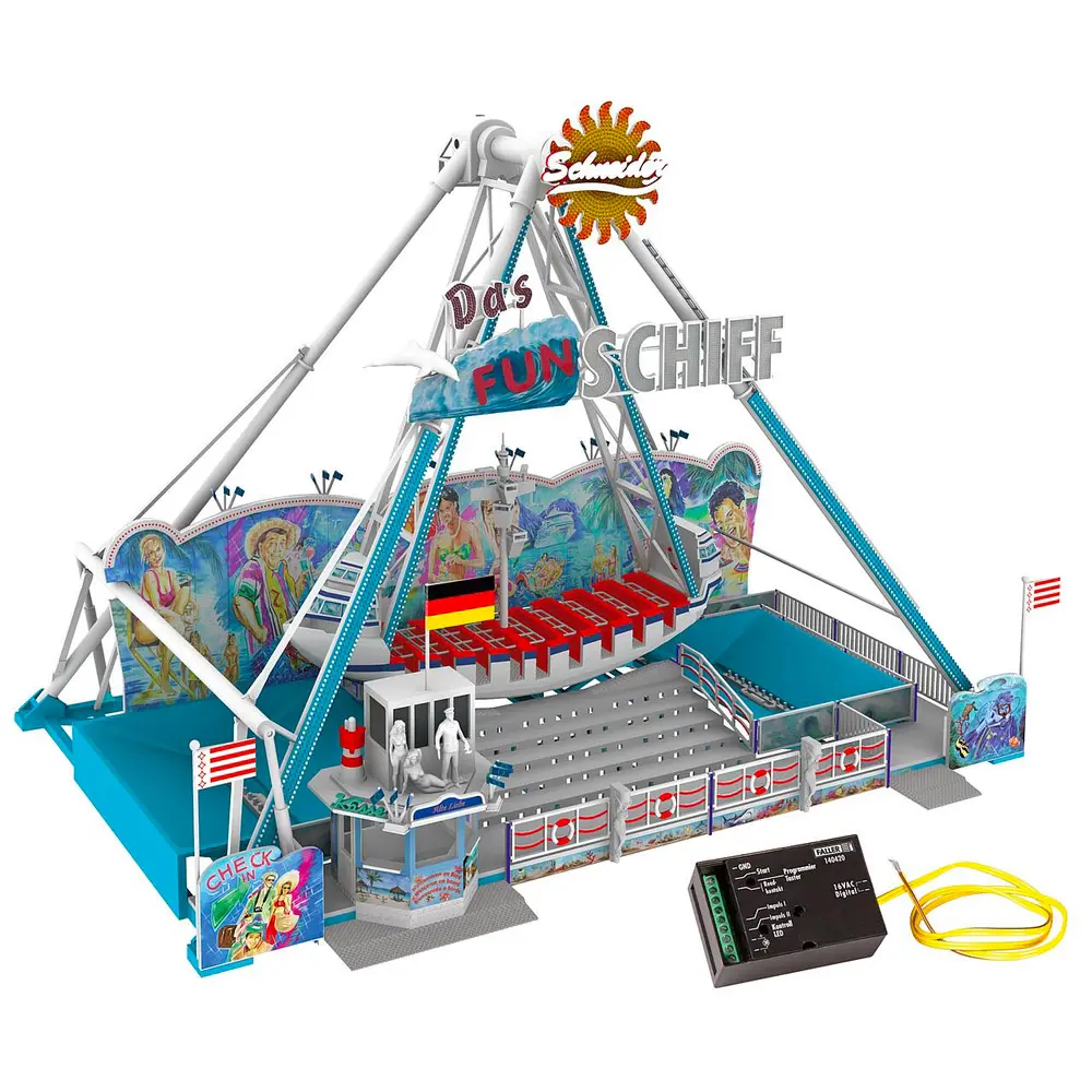 Manège - Promenade en Bateau Amusante - 285x183x210mm - 252 Pièces - Faller 140420 - EP. V - HO : 1/87