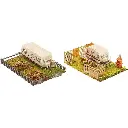 2 Jardins avec caravanes - FALLER 180495 - HO 1/87 - EP III