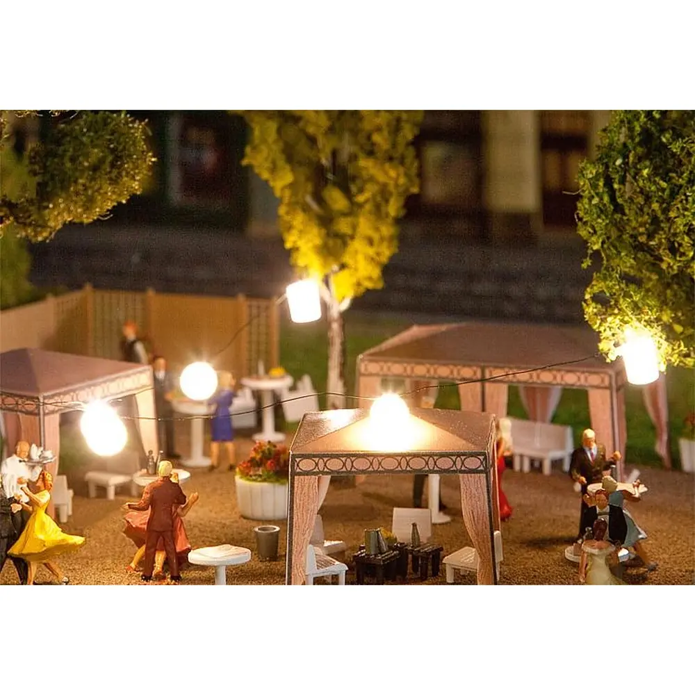 Guirlande lumineuse avec lampions - FALLER 180663 - HO / TT